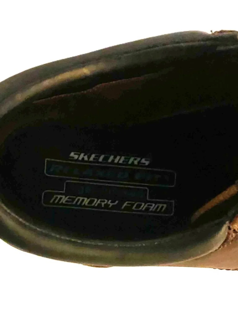 Skechers Segment Rilar Brown Leather Relaxed Fit Memory Foam Shoes Men's 12